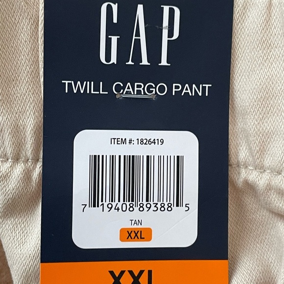 GAP TWILL CARGO PANT Elastic Waistband Size XXL - Picture 9 of 9